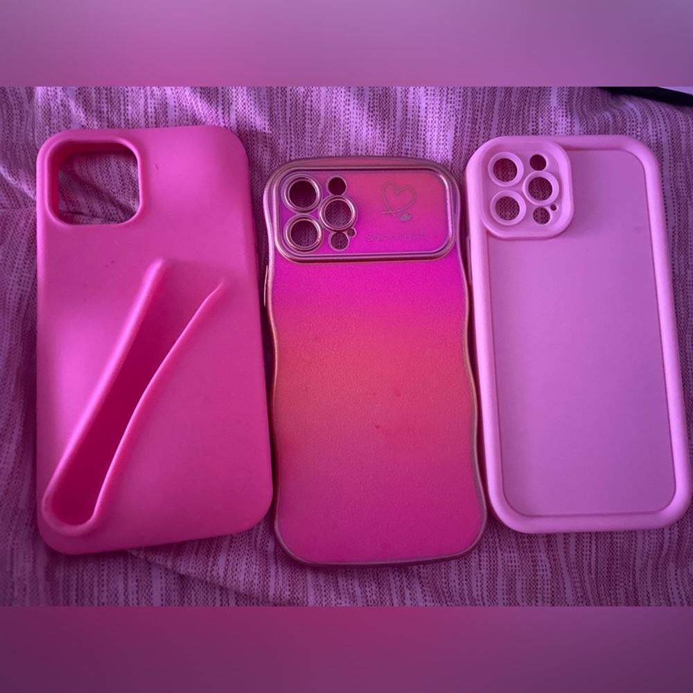 Pink phone case iPhone 12,12pro,13